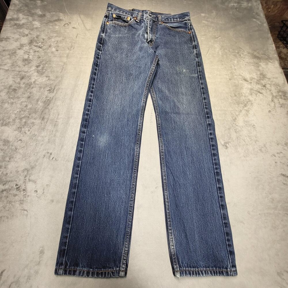 Levi's 505 Jeans Mens 30x32 Blue‎ Straight Regular Fit Medium Wash Denim